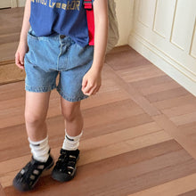 Load image into Gallery viewer, 【予約】シンプルデニムショートパンツ  夏　denim  80～130ｃｍ　子供服　 Wselect　SS 子供服　 Wselect - W select  baby kids
