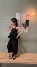 Load image into Gallery viewer, 【予約】Blackキャミセットアップ　夏　90～150ｃｍ　子供服　 シック　フリル　Wselect　SS 子供服　 Wselect - W select  baby kids
