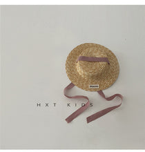 Load image into Gallery viewer, 【予約】かんかん帽　帽子　麦わら　夏　3〜7歳　baby  Wselect　SS 子供服　Wselect - W select  baby kids
