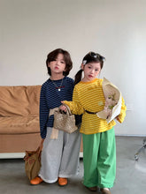 Load image into Gallery viewer, 【予約】 SpringボーダーロンT  ボーダー　ゆったり　90～150ｃｍ　Wselect - W select  baby kids
