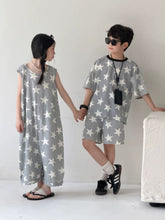 Load image into Gallery viewer, 【予約】スターセットアップ&amp;ジャンプスーツ　夏　星柄　100～160ｃｍ　子供服　 Wselect　SS 子供服　 Wselect - W select  baby kids
