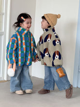 Cargar imagen en el visor de la galería, 【予約】デイリーフリース　ブルゾン　羽織　冬　80～150ｃｍ　Wselect
