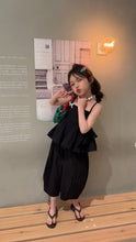 Load image into Gallery viewer, 【予約】Blackキャミセットアップ　夏　90～150ｃｍ　子供服　 シック　フリル　Wselect　SS 子供服　 Wselect - W select  baby kids
