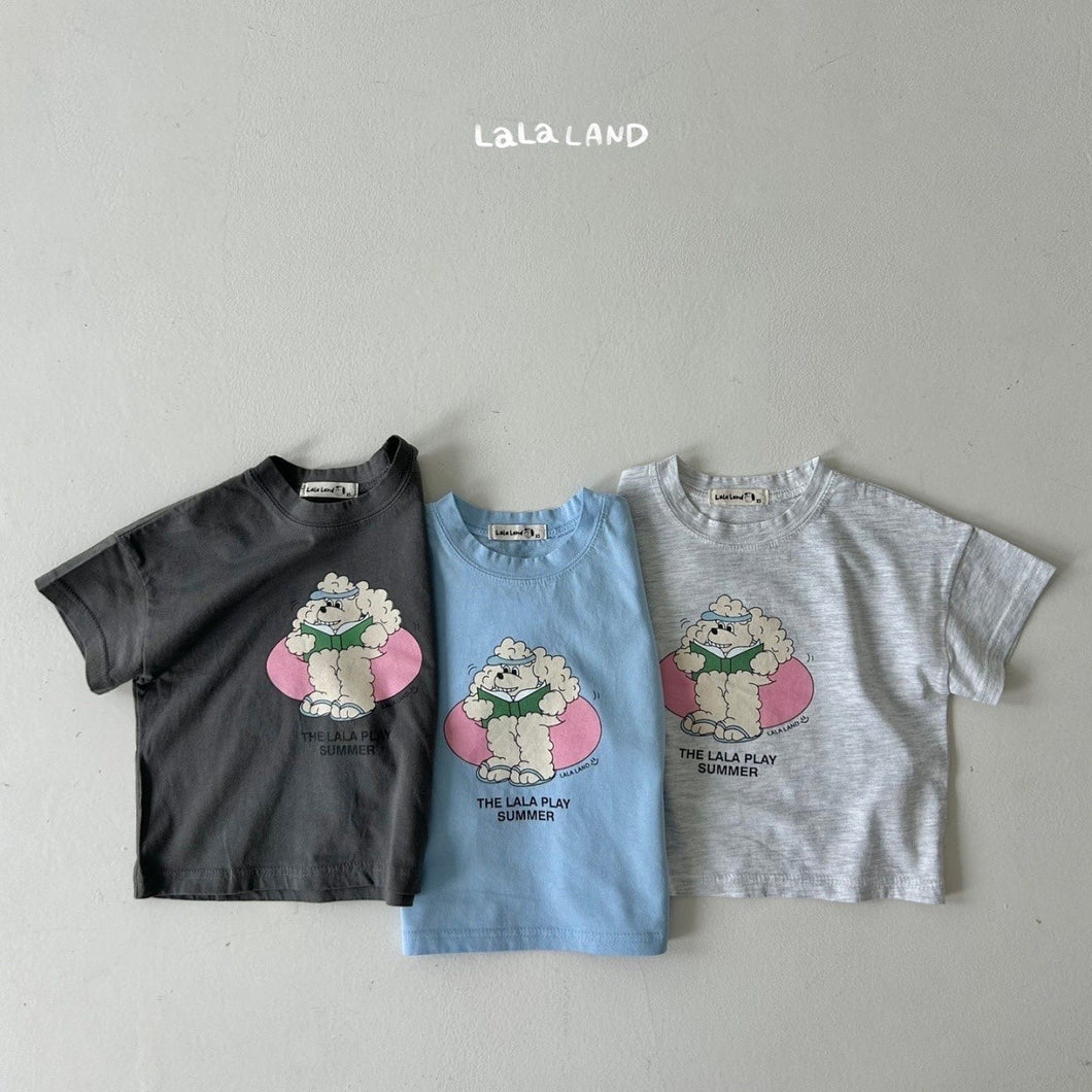 [Ready to ship] Chori Poodle T-shirt 2024 Children's clothing Link coordination Korean children's clothing LALALAND Wselect