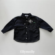 【予約】ノンフェイドビジョーシャツ　長袖　トップス　AW 韓国  韓国子供服　2026 ELLYMOLLY - W select  baby kids
