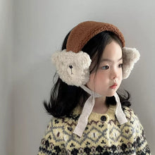 Cargar imagen en el visor de la galería, 【予約】くまちゃん耳当て　kids　AW  くま　防寒　Kids　冬　Wselect

