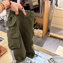 Load image into Gallery viewer, 【予約】 異素材切り替えワークパンツ ゆったり　パンツ  80～130ｃｍ　Wselect - W select  baby kids
