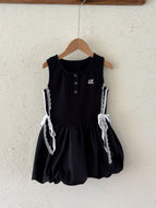 【予約】スポーティーバルーンワンピ　夏　100～150ｃｍ　リボン　レース　子供服　 Wselect　SS 子供服　 Wselect - W select  baby kids