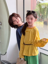 Load image into Gallery viewer, 【予約】 SpringボーダーロンT  ボーダー　ゆったり　90～150ｃｍ　Wselect - W select  baby kids
