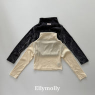 【予約】ベルベットメッシュモックタートルネック　長袖　トップス　AW 韓国  韓国子供服　2026 ELLYMOLLY - W select  baby kids