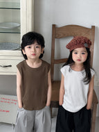 【予約】リブハーフタンク　tops 夏　80〜130  Tシャツ　kids 子供服　SS　Wselect - W select  baby kids