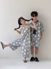 Load image into Gallery viewer, 【予約】スターセットアップ&amp;ジャンプスーツ　夏　星柄　100～160ｃｍ　子供服　 Wselect　SS 子供服　 Wselect - W select  baby kids

