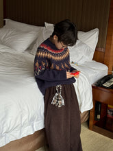 Load image into Gallery viewer, 【予約】ノルディックセーター　ニット　長袖　冬90～150ｃｍ　Wselect
