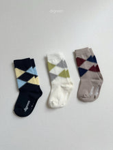 Load image into Gallery viewer, 【予約】アーガイルソックス　3足セット　socks　無地　靴下　男の子 digreen　Wselect - W select  baby kids

