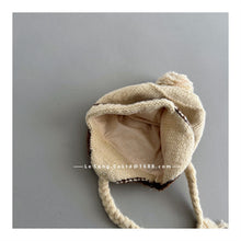 Cargar imagen en el visor de la galería, 【予約】バイカラーポンポンニット帽　シンプル　ニット帽　キャップ　AW 　Kids　冬　Wselect
