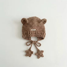 Cargar imagen en el visor de la galería, 【予約】星ニット帽子　キャップ　kids　AW 　レトロ　Kids　冬　Wselect
