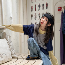 Load image into Gallery viewer, 【予約】レイヤード3色ロンT   春　夏　80～130ｃｍ　Wselect - W select  baby kids
