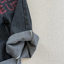 画像をギャラリービューアに読み込む, 【予約】英字ストレートデニムパンツ　bottom 春　夏　80～130ｃｍ　Wselect
