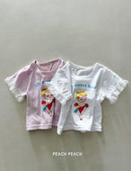 【予約】プリンセスT　tops　2025　Kids　ジュニアサイズ　peach peach