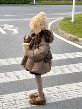 Load image into Gallery viewer, 【予約】ベーシック中綿コート　羽織　あったか　冬100～150ｃｍ　Wselect
