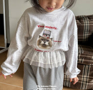 【予約】つぶつぶネコロンT 長袖　2025 nightbebe Kids W select