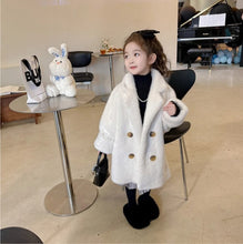 画像をギャラリービューアに読み込む, 【予約】ロングファーコート　90〜160cm　あったか　もこもこ　ピンク　ベージュ　長袖　ゆったり　冬　Wselect
