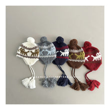 Cargar imagen en el visor de la galería, 【予約】猫ニット帽　シンプル　ボア　ニット帽　キャップ　AW 　Kids　冬　Wselect
