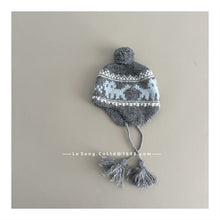 Cargar imagen en el visor de la galería, 【予約】猫ニット帽　シンプル　ボア　ニット帽　キャップ　AW 　Kids　冬　Wselect
