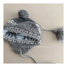 Cargar imagen en el visor de la galería, 【予約】猫ニット帽　シンプル　ボア　ニット帽　キャップ　AW 　Kids　冬　Wselect
