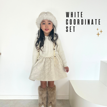 画像をギャラリービューアに読み込む, 【お取り寄せ】whiteワンピコーデSET　冬190～140ｃｍ　Wselect
