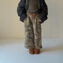 画像をギャラリービューアに読み込む, 【予約】アーミーストレートパンツ bottom　ゆったり　冬　90〜150ｃｍ　Wselect
