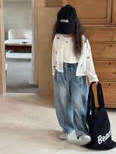 Load image into Gallery viewer, 【予約】ワイドソフトデニム　パンツ　夏　100〜150 子供服　SS　 Wselect - W select  baby kids
