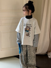 画像をギャラリービューアに読み込む, 【即納】 重ね着風ベアロンT  長袖　くま　男の子　30～140ｃｍ　Wselect - W select  baby kids
