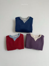 Charger l'image dans la galerie, 【予約】ツートンスウェット AW 韓国 韓国子供服 2026 minirobe
