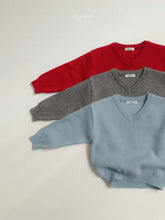 Charger l'image dans la galerie, 【予約】コージーvネックニット AW 韓国 韓国子供服 2026 digreen

