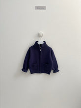Cargar imagen en el visor de la galería, 【予約】ロエルニットジップアップ AW 韓国 韓国子供服 2026 digreen
