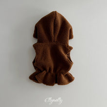 Charger l'image dans la galerie, 【予約】ベアーフードベスト AW 韓国 韓国子供服 boa 2026 ellymolly
