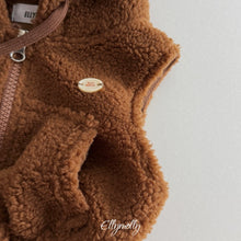 Charger l'image dans la galerie, 【予約】ベアーフードベスト AW 韓国 韓国子供服 boa 2026 ellymolly
