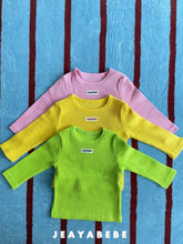 Cargar imagen en el visor de la galería, 【予約】シンプル  リブ トップス AW 韓国  韓国子供服　2026 JEAYABEBE - W select  baby kids
