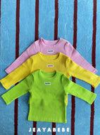 【予約】シンプル  リブ トップス AW 韓国  韓国子供服　2026 JEAYABEBE - W select  baby kids