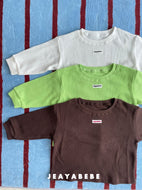 【予約】ワッフルTシャツ AW 韓国  韓国子供服　2026 JEAYABEBE - W select  baby kids