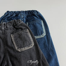 Charger l'image dans la galerie, 【予約】ラインウォークフリースラインデニム AW 韓国 韓国子供服 2026 ellymolly
