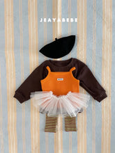 Cargar imagen en el visor de la galería, 【予約】ワッフルTシャツ AW 韓国  韓国子供服　2026 JEAYABEBE - W select  baby kids
