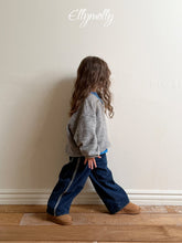 Charger l'image dans la galerie, 【予約】ラインウォークフリースラインデニム AW 韓国 韓国子供服 2026 ellymolly
