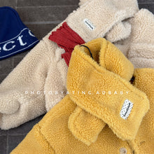 画像をギャラリービューアに読み込む, 【予約】マフラー付きボアコート　羽織　80～130ｃｍ　あったか　冬　子供コート　Ｗselect
