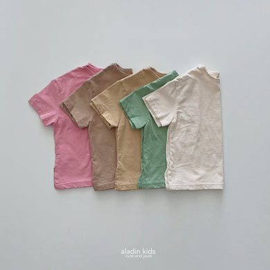 【SALE】 Pleasant Long Tea　シンプルTシャツ　simple　無地　aladinkids　Wselect - W select  baby kids