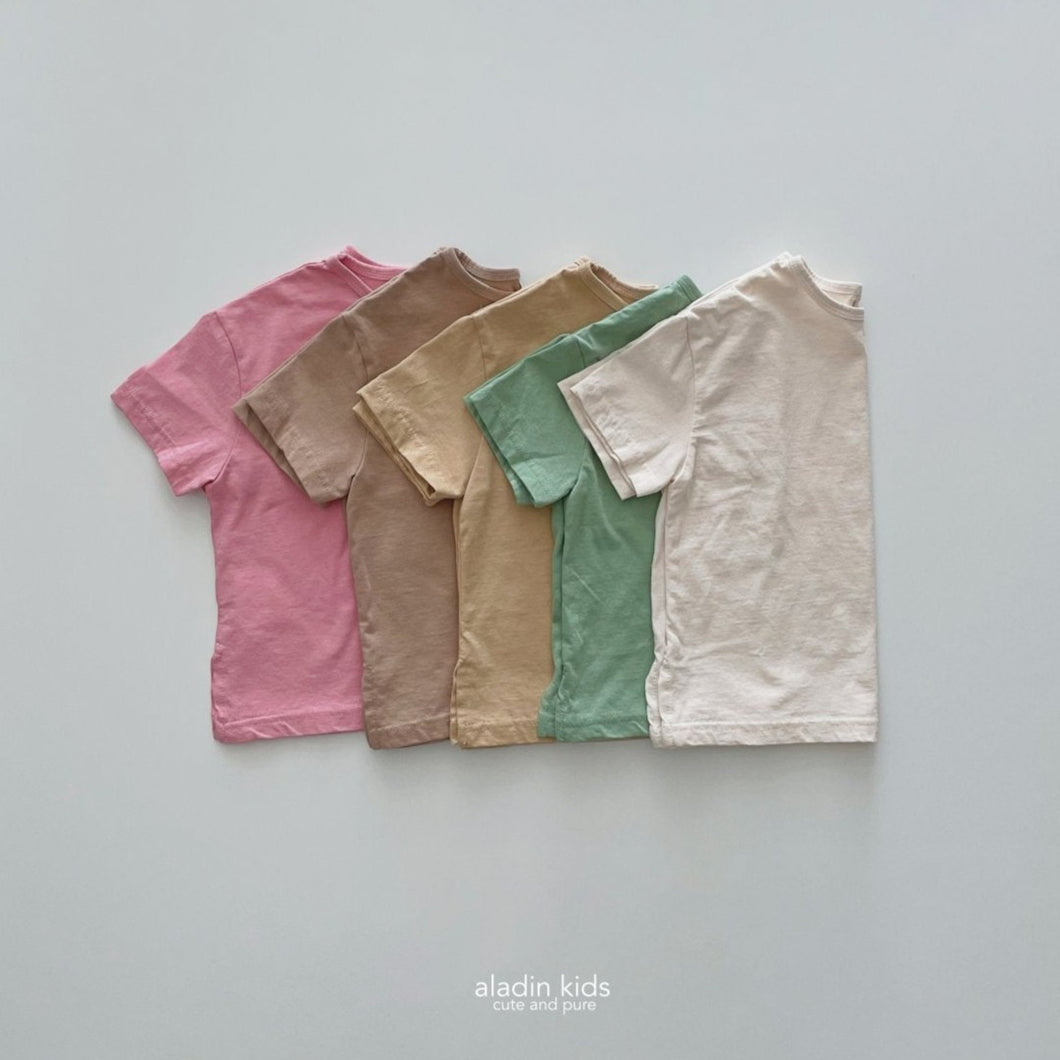 【SALE】 Pleasant Long Tea　シンプルTシャツ　simple　無地　aladinkids　Wselect