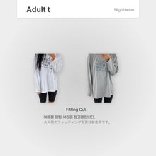 画像をギャラリービューアに読み込む, 【即納】つぶつぶネコロンT 長袖　2025 nightbebe Kids W select
