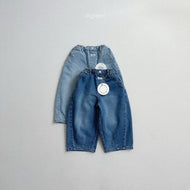 【予約】volumedenim　pants　デニム　ゆったり　2025 女の子 男の子   Digreen Wselect