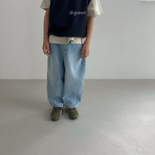 Load image into Gallery viewer, 【予約】volumedenim　pants　デニム　ゆったり　2025 女の子 男の子   Digreen Wselect

